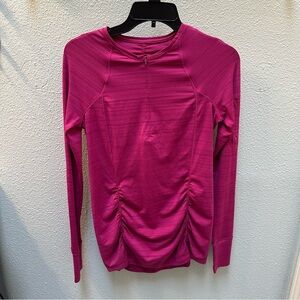 Athleta Fuchsia Long Sleeve Top Size S Tall